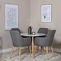 Plaza Dining Table White Ø 100cm 6