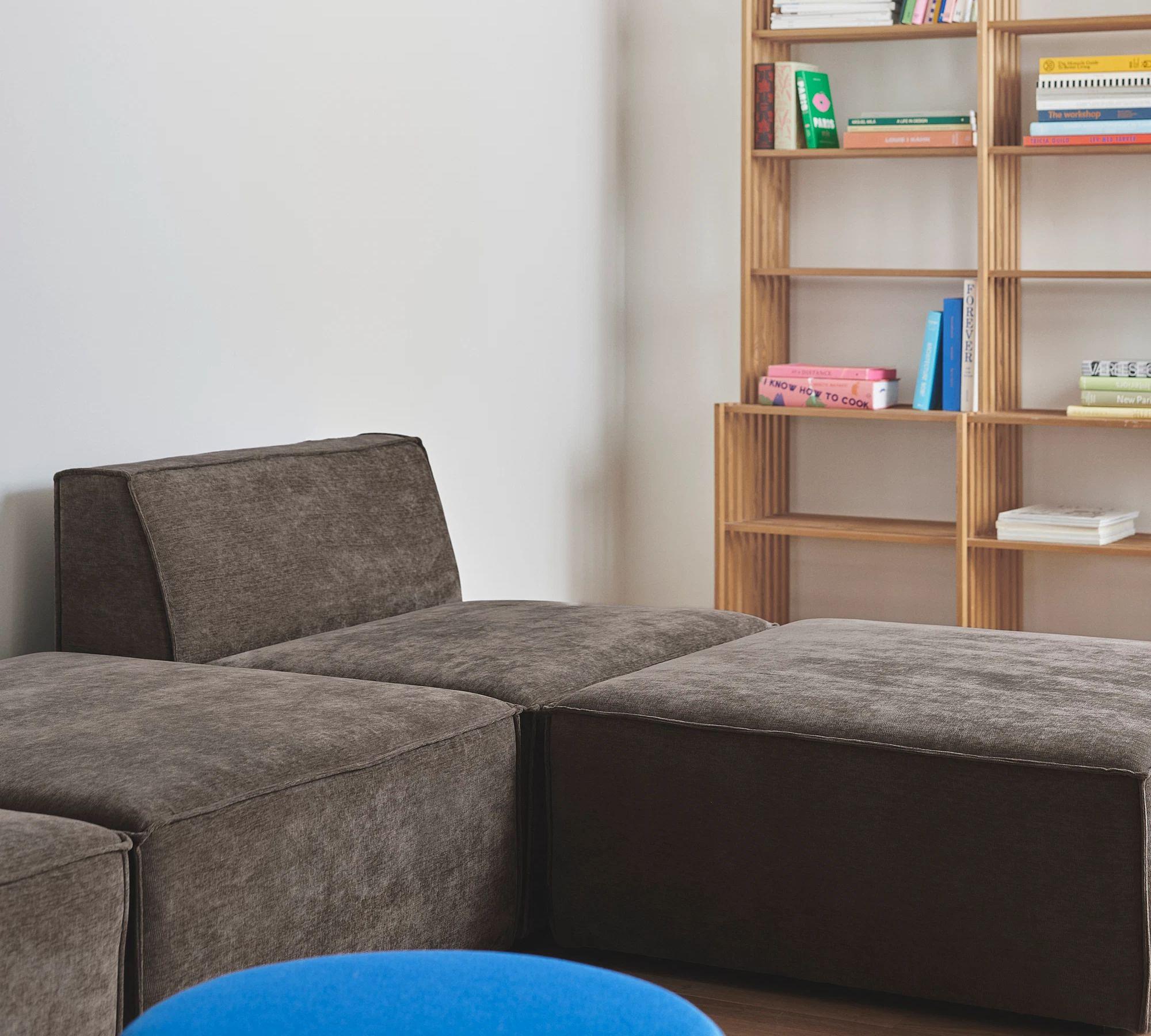 Dane 1-Sitzer Eckmodul Links Aulla Cacao 6