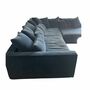 Mr. Big Modulsofa Textil Nussbaumholz Petrol 2