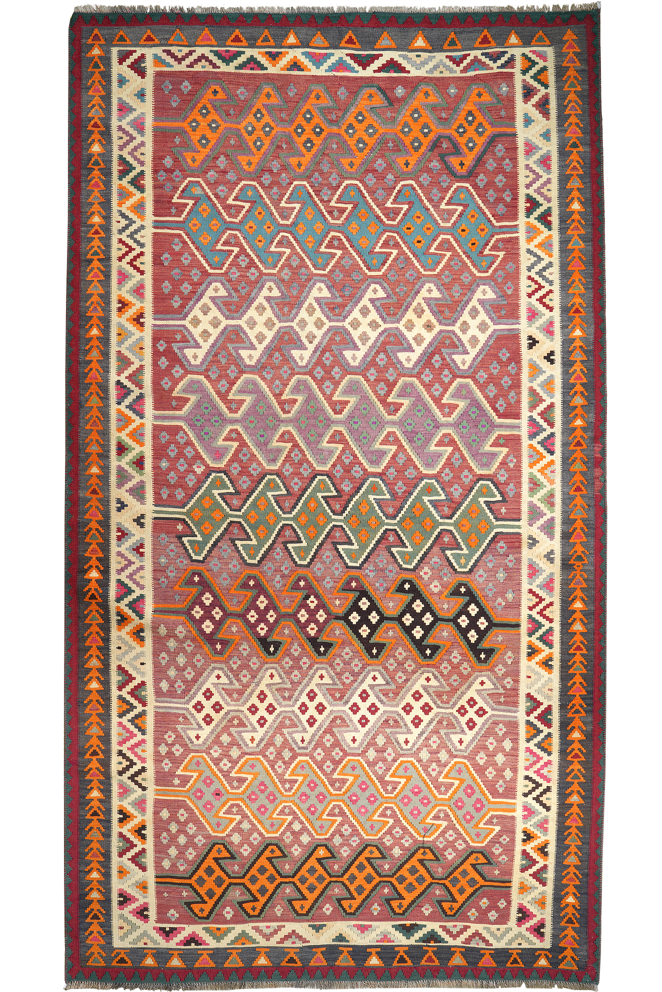 Kilim Gashgai Teppich Mehrfarbig 5
