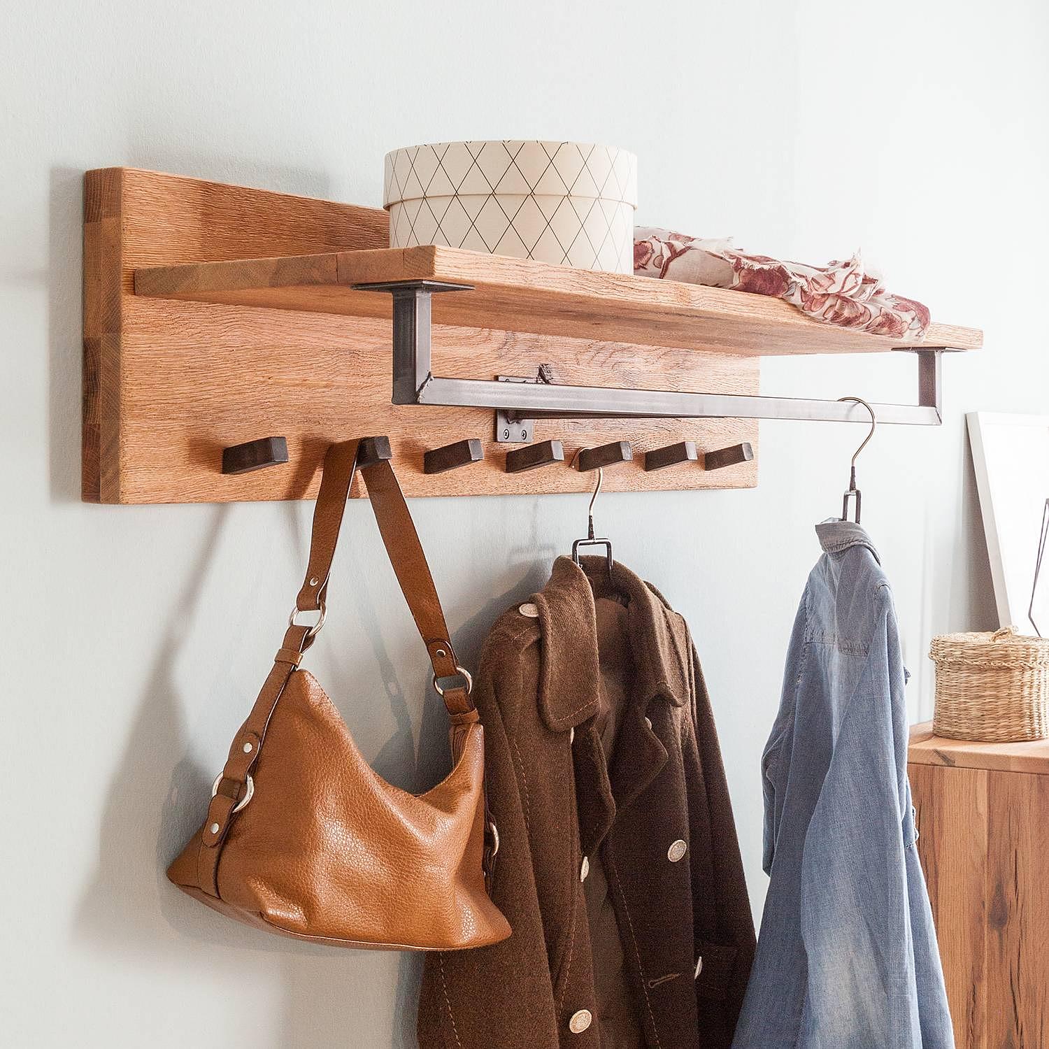 Wandgarderobe Forunas II Wildeiche Massiv 2