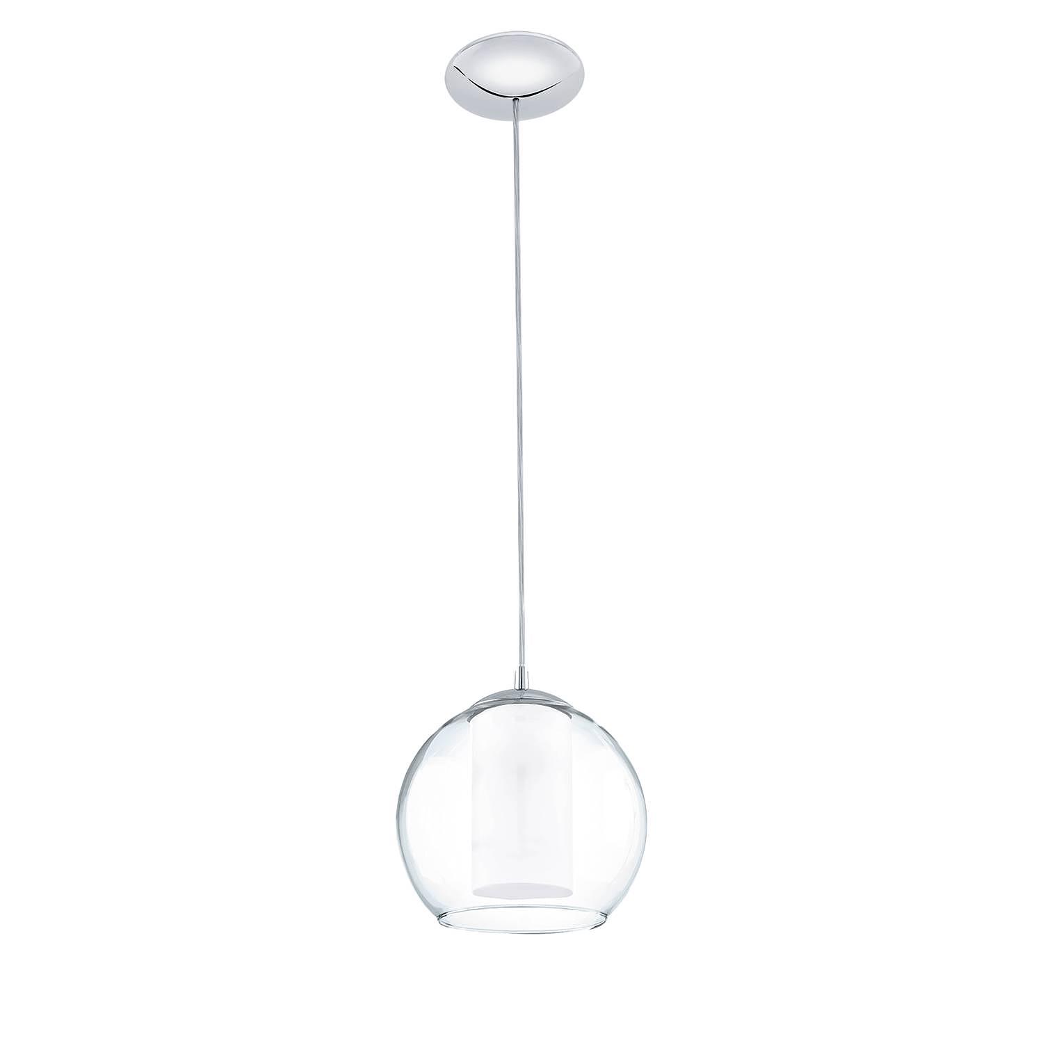 Bolsano I Pendelleuchte Glas Stahl 1-flammig 1