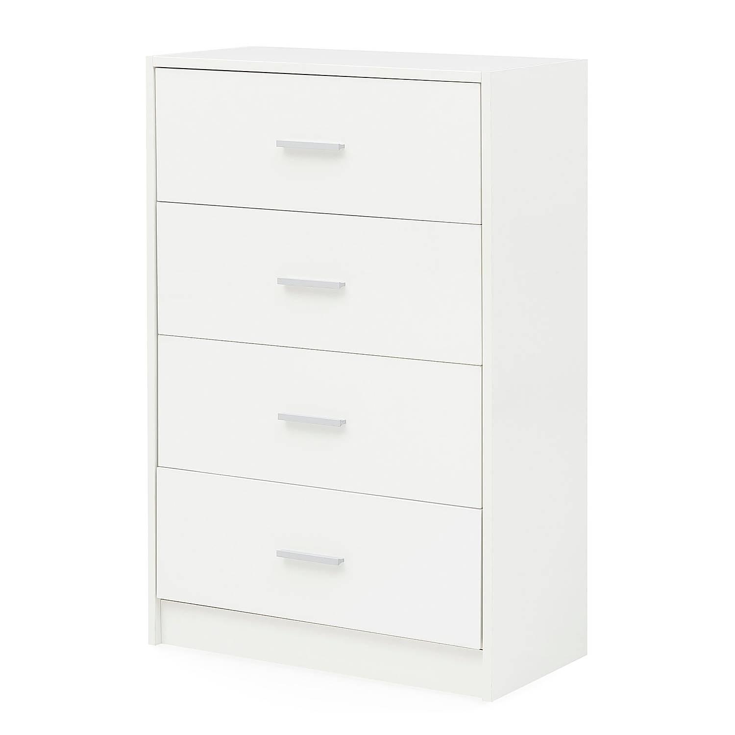 Kommode Carmelo Weiß Silber Höhe: 90 cm 1