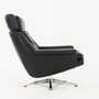 Vintage office chair leather black 1970s 4
