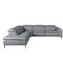 Sofa Récamiere Links Leder Grau 2