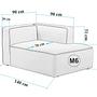 More M Sofa 1-Sitzer Creme 1