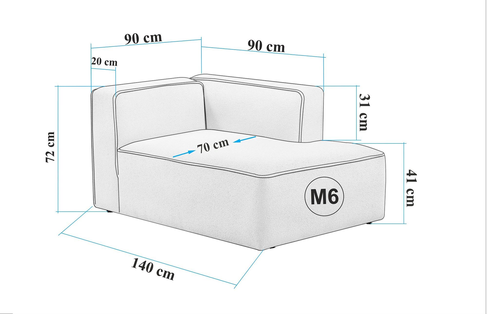 More M Sofa 1-Sitzer Creme 1