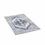 Badteppich Textil Grau Gemustert 70 x 120 cm 1