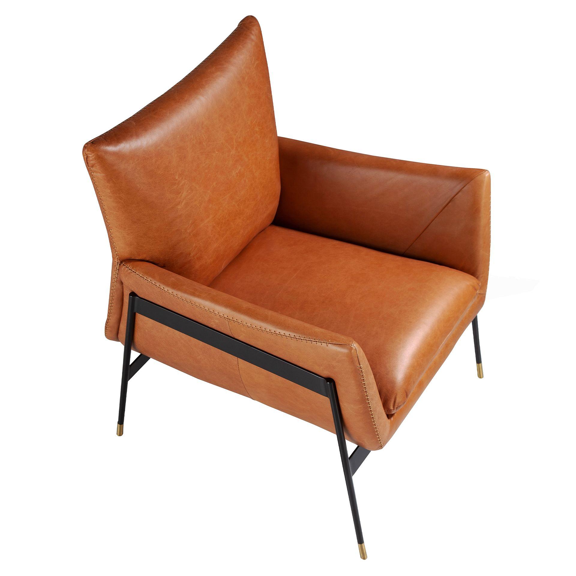 Armchair 5091 Leather Brown 7