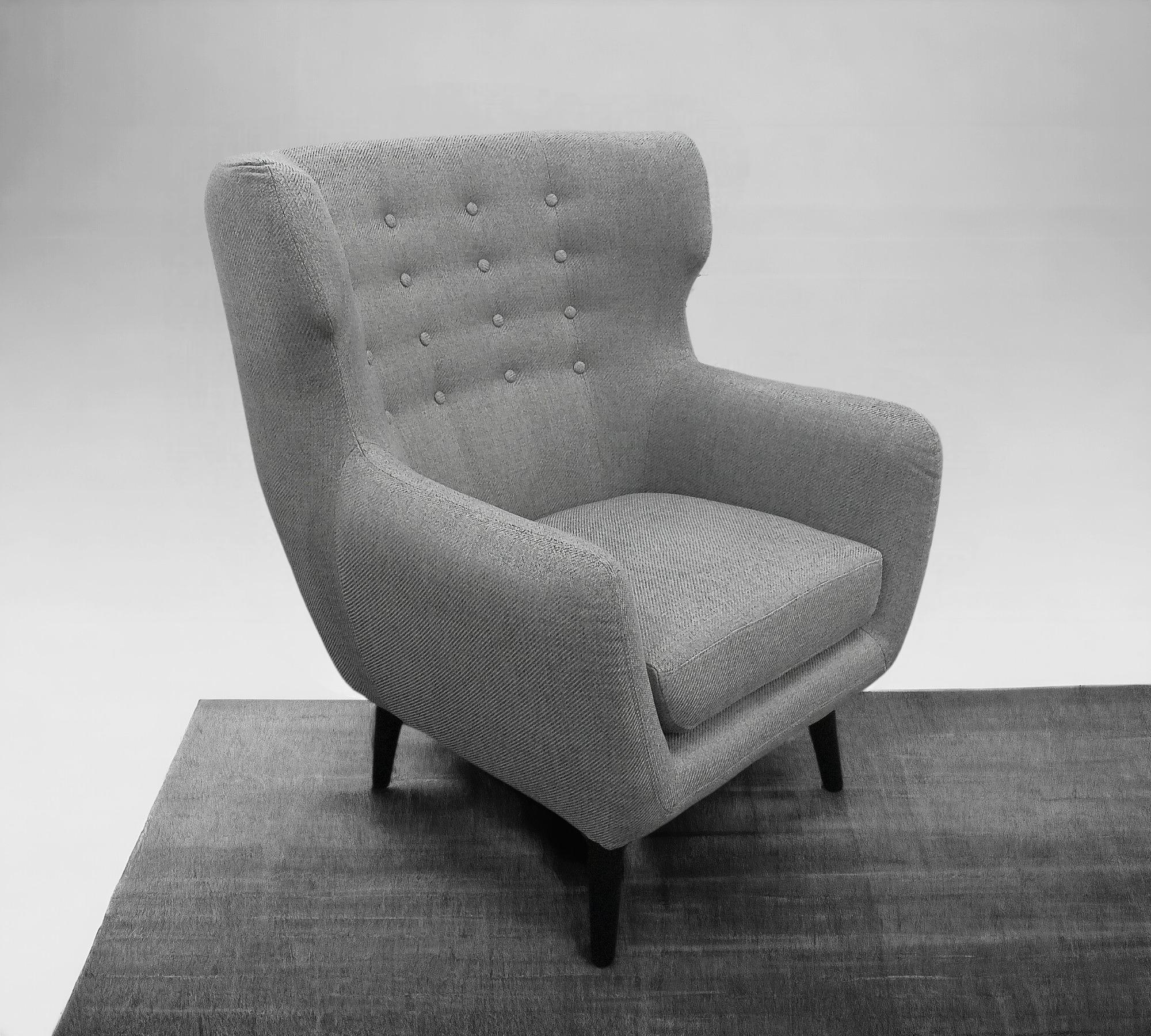 Kubrick Ohrensessel Vence 276 Grey  0
