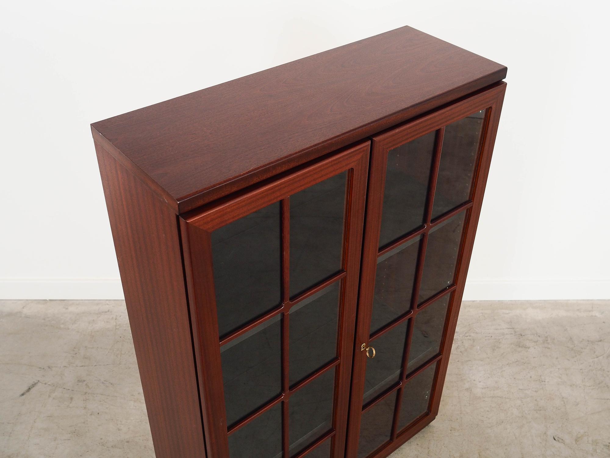 Mahogany display cabinet 1970s 3
