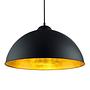 Pendelleuchte Romino II Metall Schwarz Gold 0