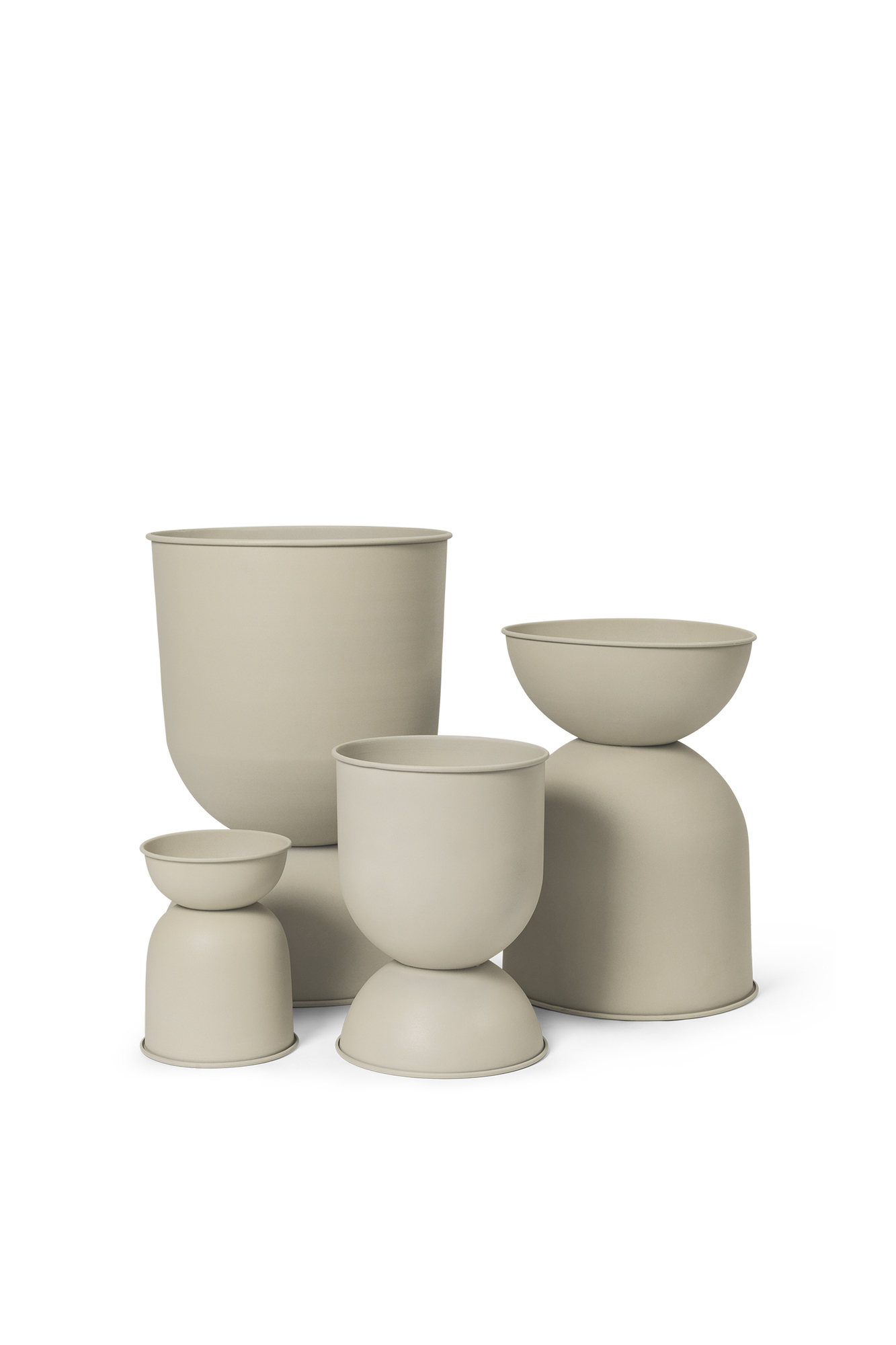 Hourglass Blumentopf Beige 2
