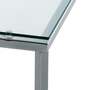 Beistelltisch Glas Metall Silber 4