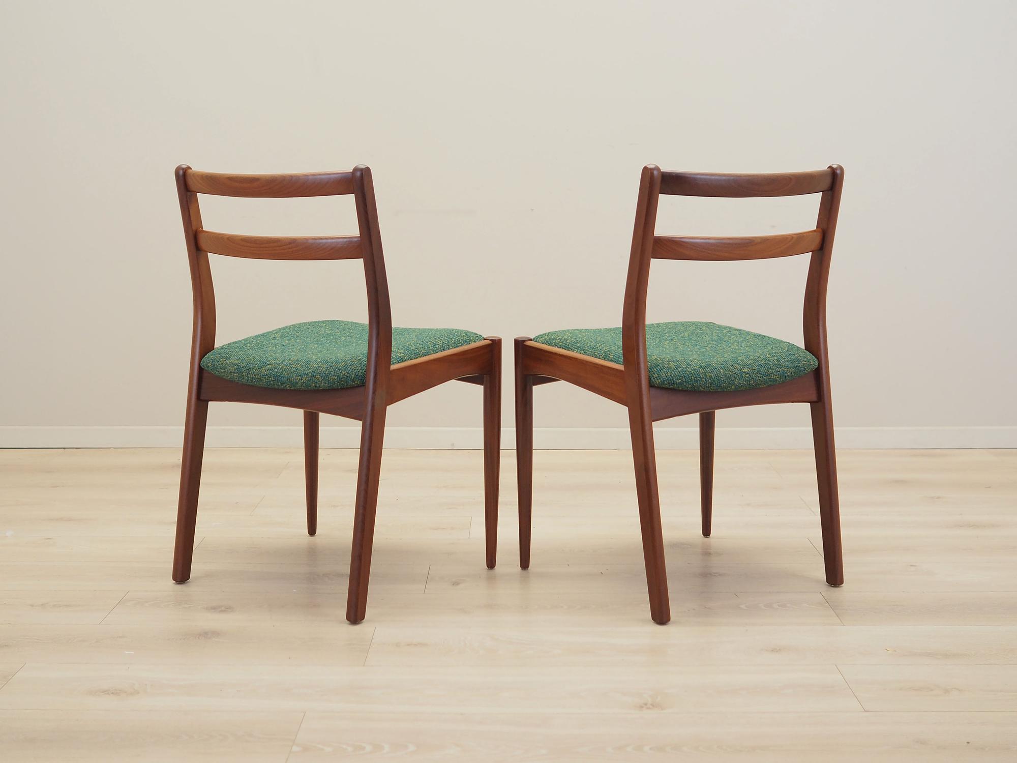 2x Esszimmerstuhl Teakholz 1970er Jahre 5