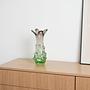 Vase Murano glass Green 1960s 1