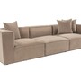 Sofa 3-Sitzer Leinen Cappuchino 3