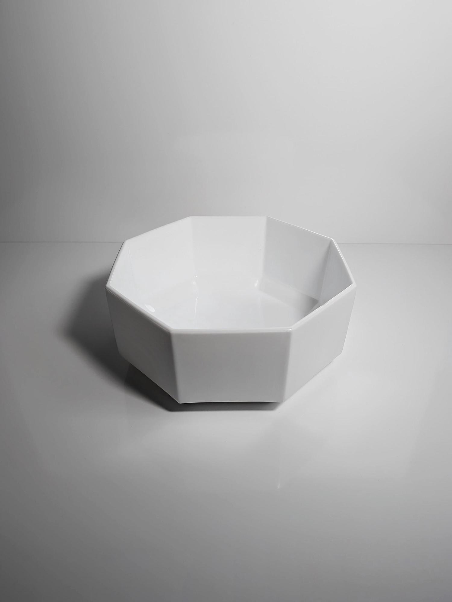 Bowl frosted glass 1990s 1