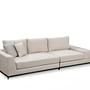 Line 4-Sitzer Sofa mit Beistelltisch Beige 6