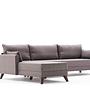 Bella Sofa Récamiere Links  Braun 5