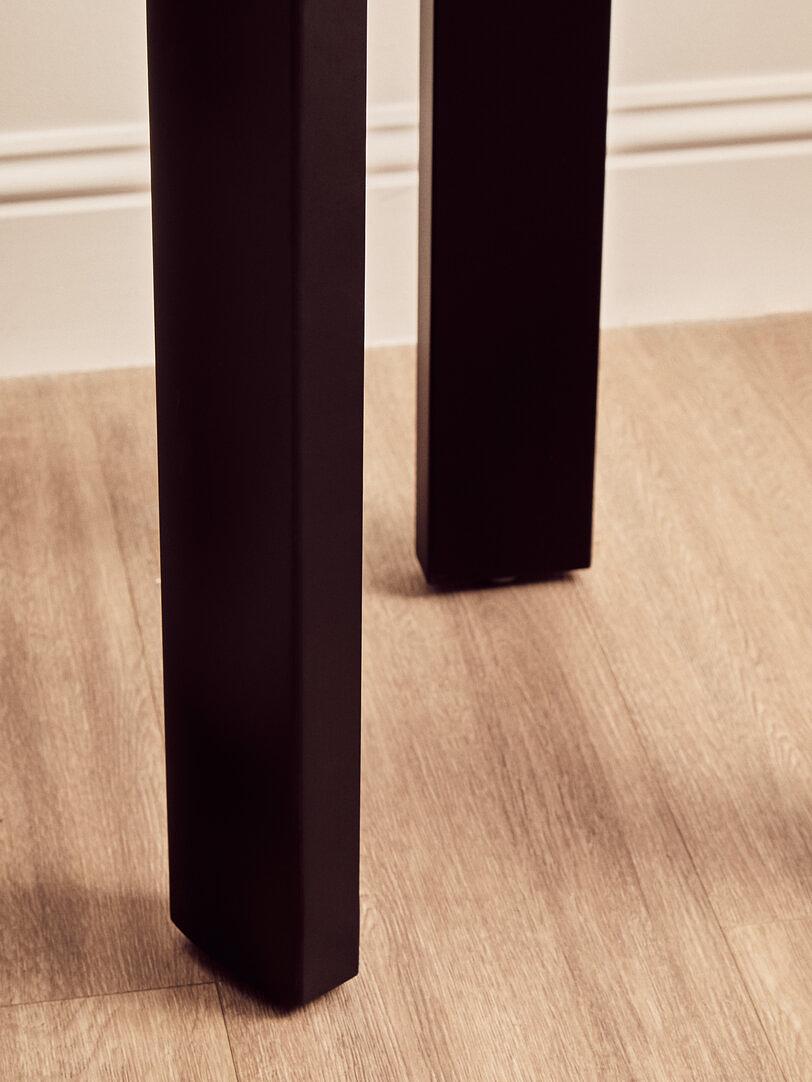 Palermo Runder Beistelltisch Marmor Creme Schwarz 5