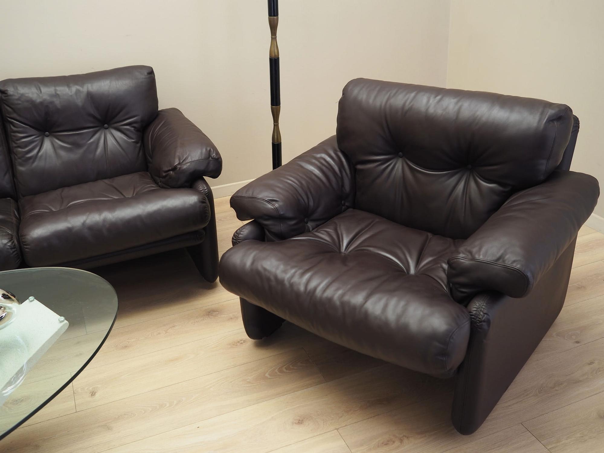 Coronado Wohnzimmer-Set Leder 1960er Jahre 4