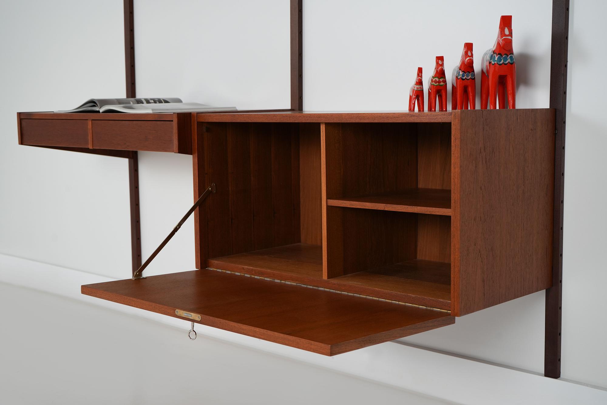 PS System Wandregal Teakholz 12