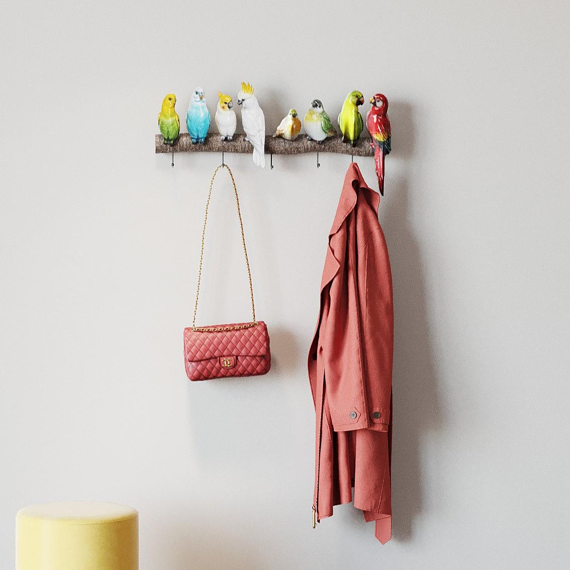 Garderobenleiste Exotic Birds Mehrfarbig 3