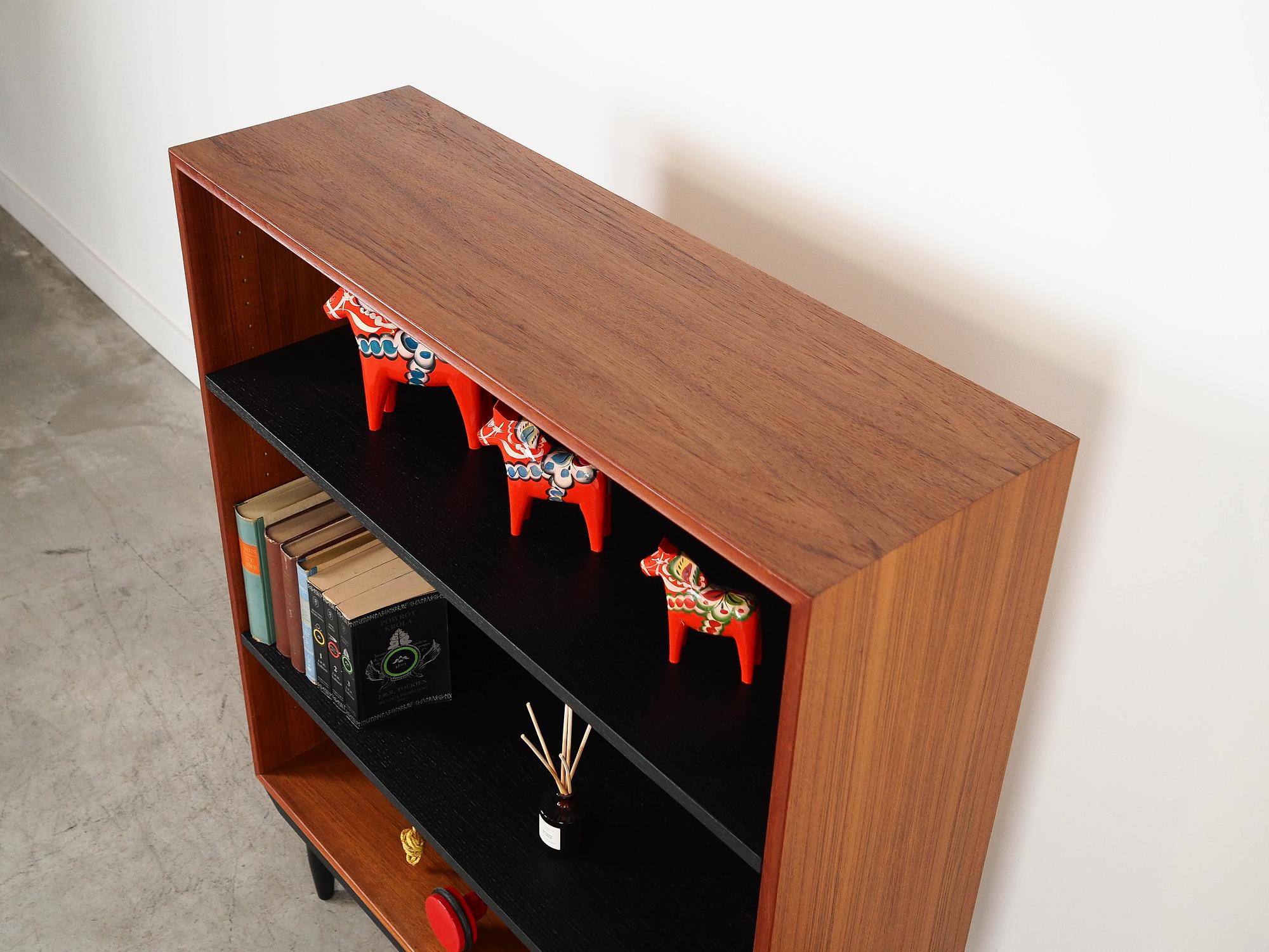 Teak bookshelf Brown 1970s 4