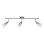 3-Flame Ceiling Light Sally Metal Glass White 0