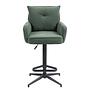 Drehbarer Barstuhl DIDRIP 2er Set Sternförmig Dunkelgrün 1