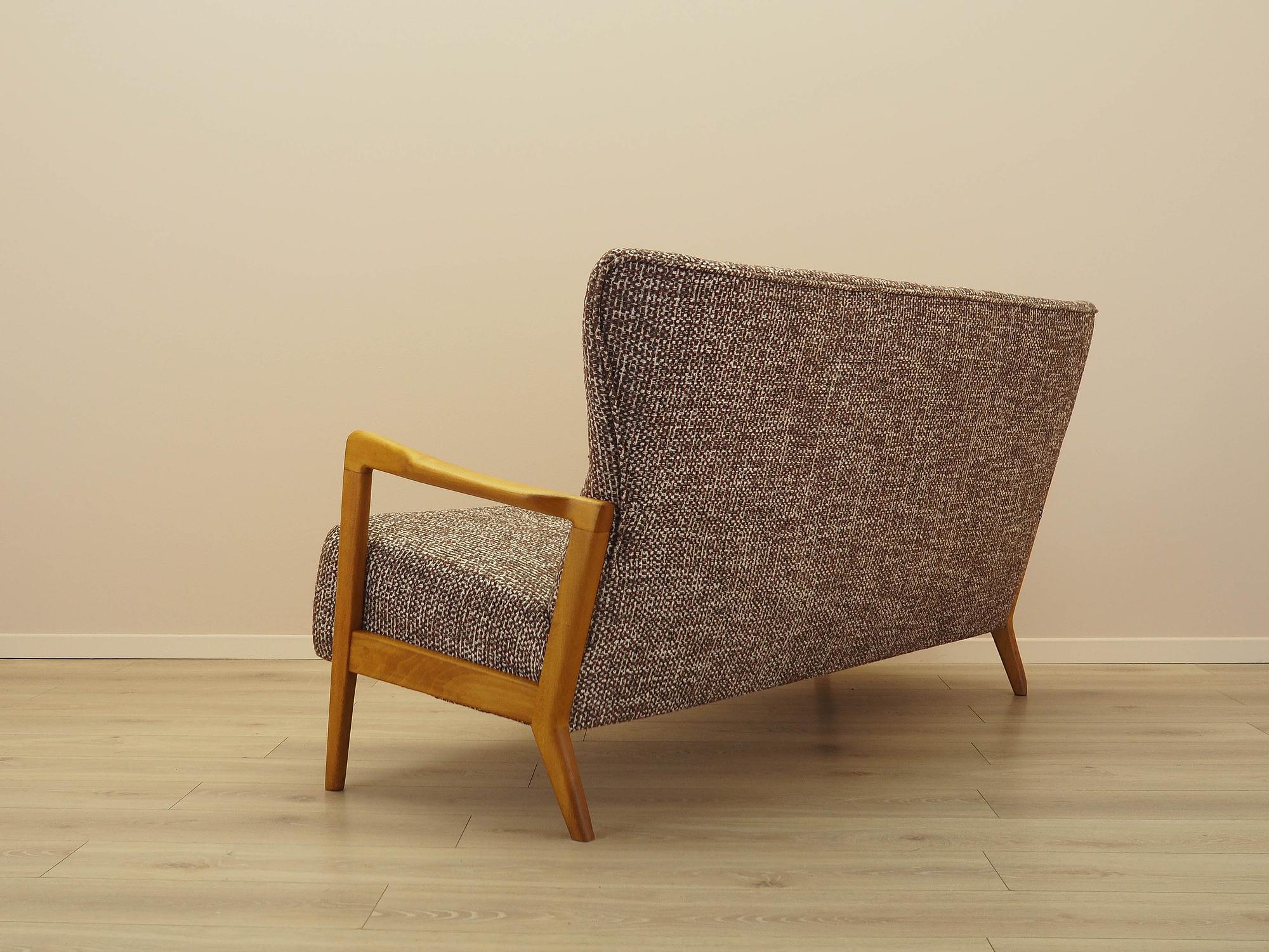 Buche-Sofa 1960er Jahre 4