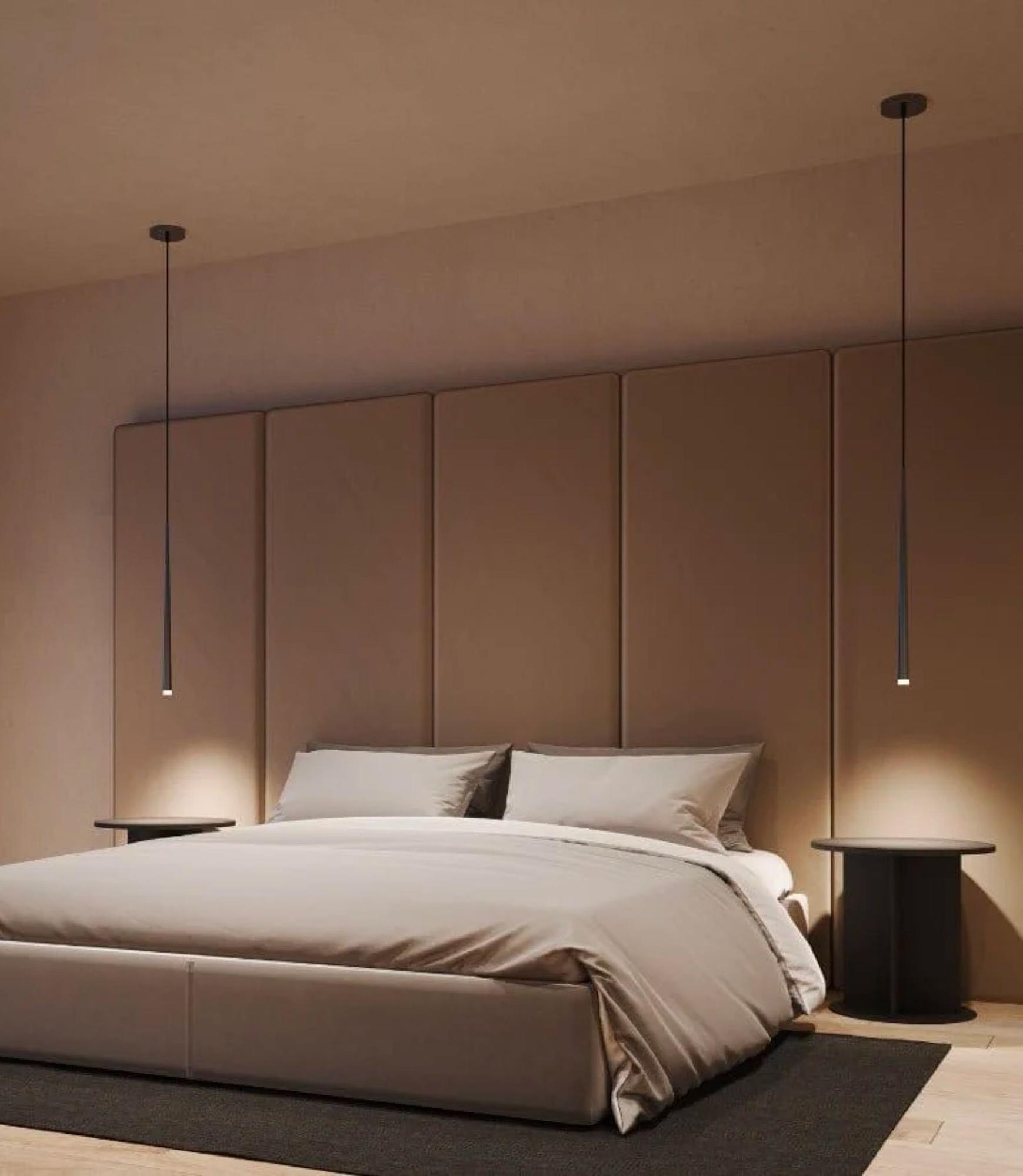 1-Flammige Pendelleuchte Hades Metall Acrylglas Schwarz 5