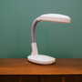 Vintage table lamp plastic white 1960s 1