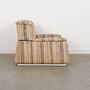 Saporiti Loungesessel Stoff Beige Holz 1960er Jahre 11