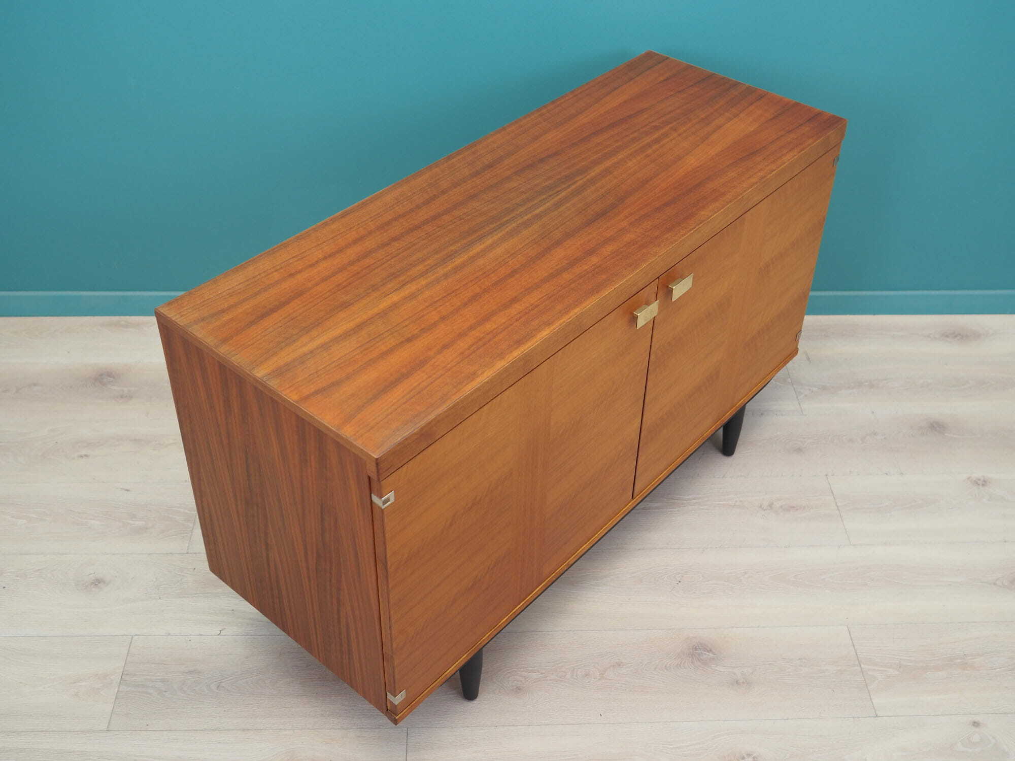 Vintage Schrank Teakholz Braun 1980er Jahre 5