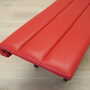 Vintage Bank Holz Leder Rot 1990er Jahre 6