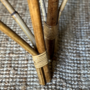 2x Vintage Sessel Bambus Braun 1960er Jahre 5
