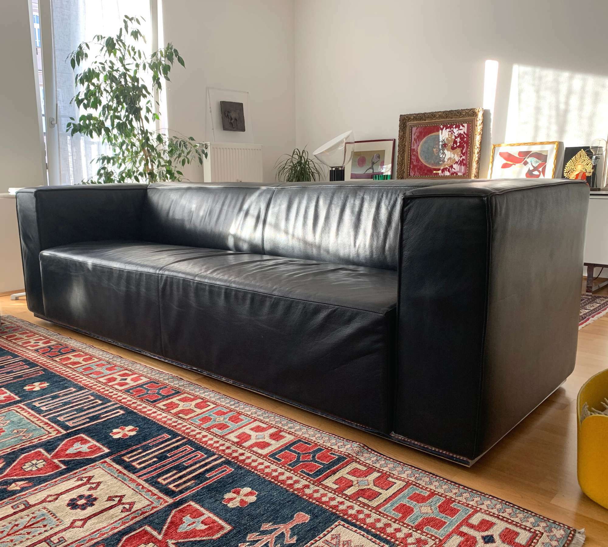 Cassina Ledersofa Schwarz 0