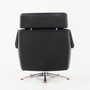 Vintage office chair leather black 1970s 6
