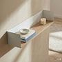 Beikou Wall Shelf Type A Real Wood Veneer Fir White 60x12cm 3
