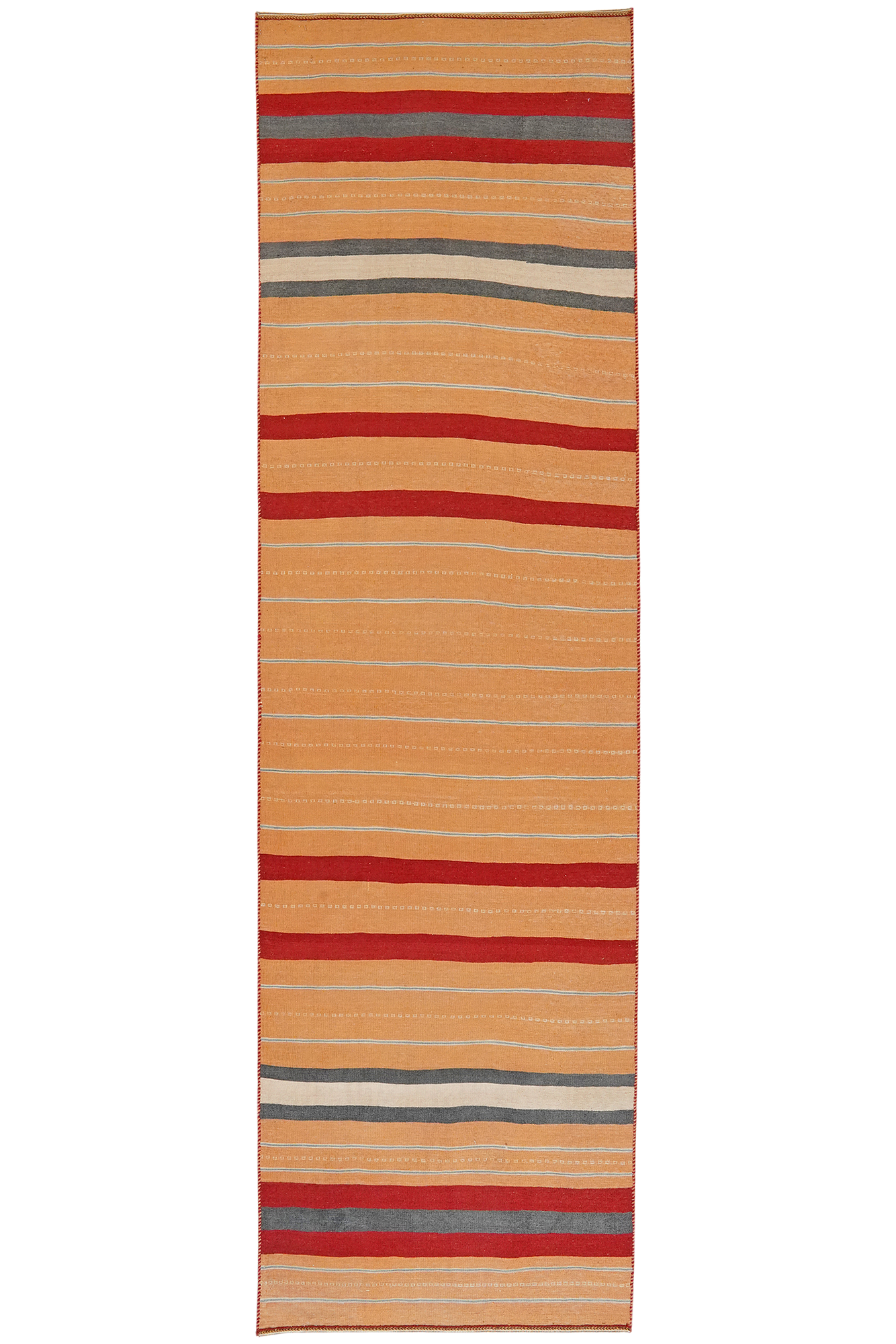 Kilim Afshar Teppich Hellbraun 0