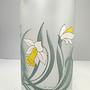 Italienische Glas Karaffe Glas Floral Muster Matt Satin 3