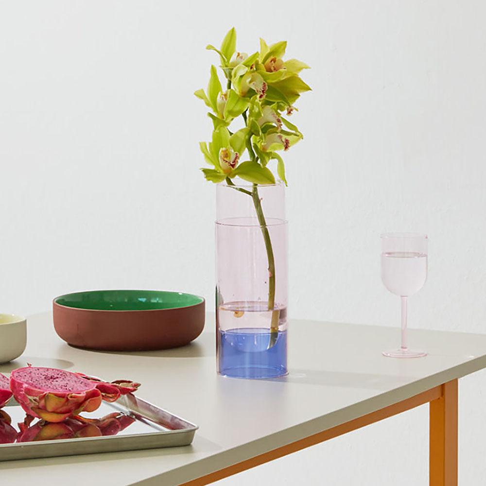 Bouquet Vase Glass Pink 1