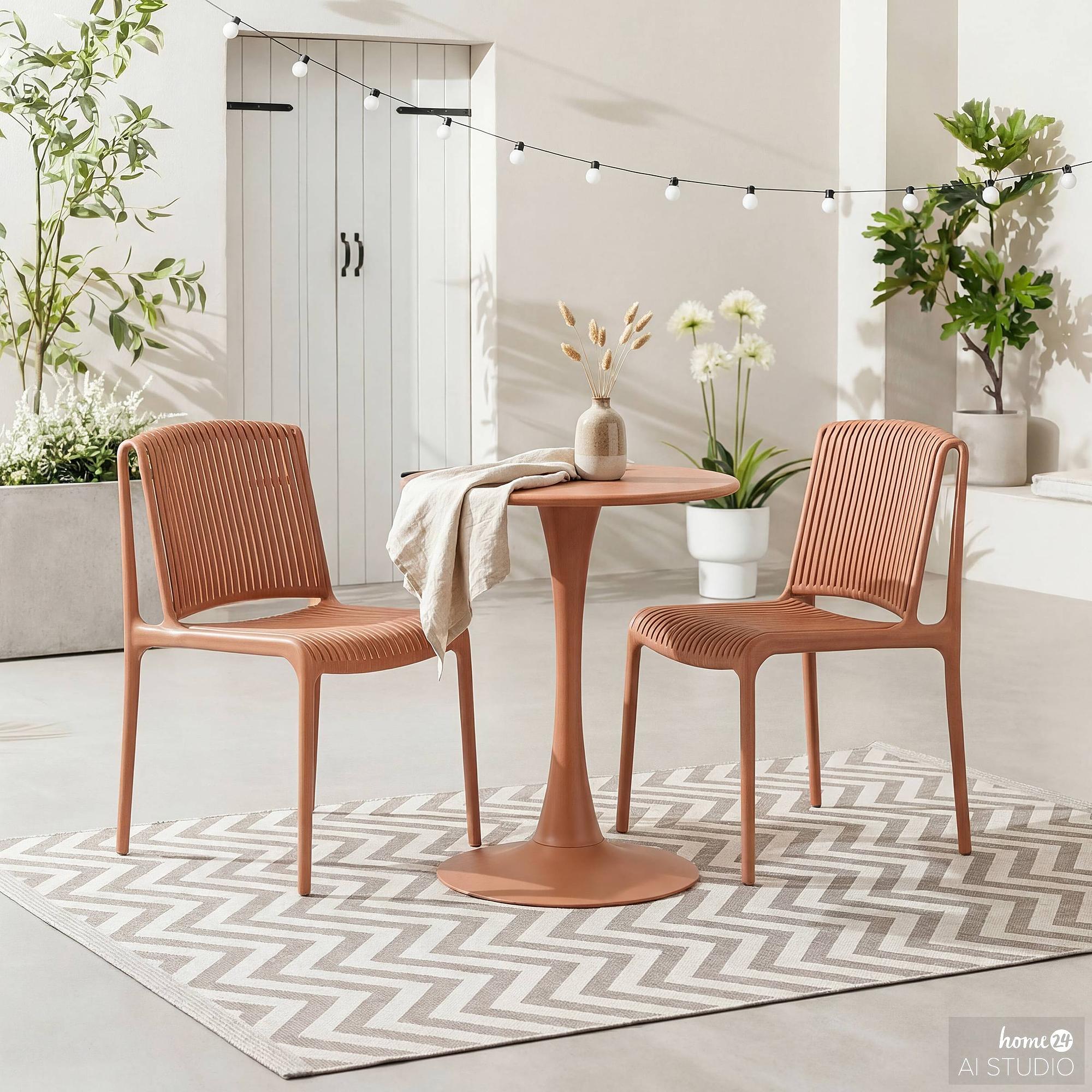 Gartentisch Vireo Stahl Terracotta 3