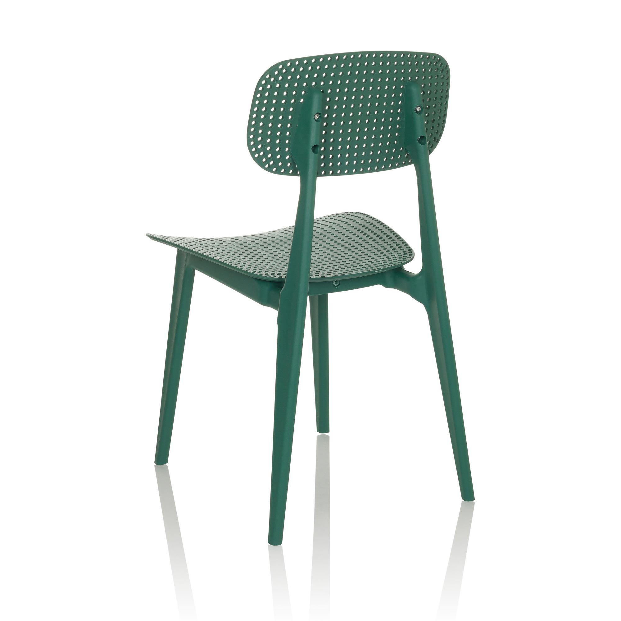 ARTIFO HOL Stackable chair Plastic Green 9