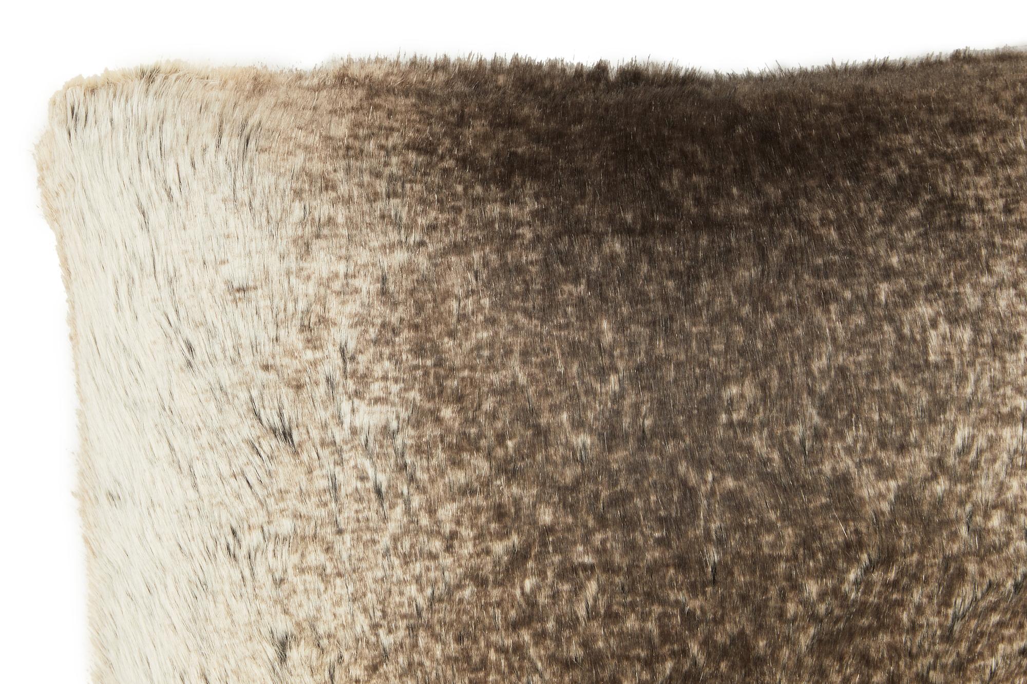 Bosie Lamina Mocha Ombre Rechteckiges Fellkissen
 4