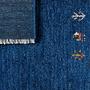 Gabbeh Teppich Wolle Blau 5