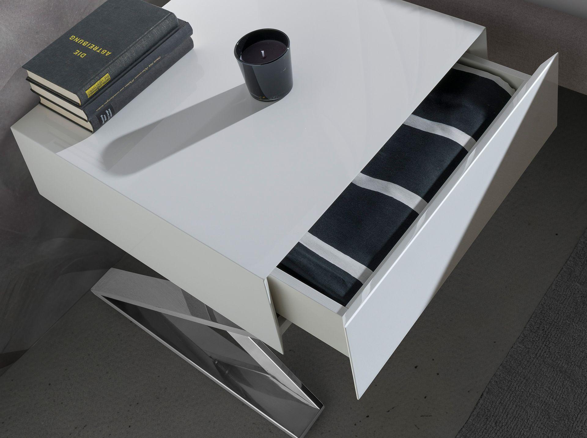 7007 Nightstand Chrome-plated steel White 7