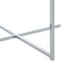 Beistelltisch Glas Metall Silber 5